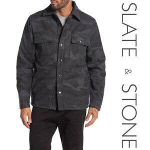 Slate & Stone Grey Camo Overshirt